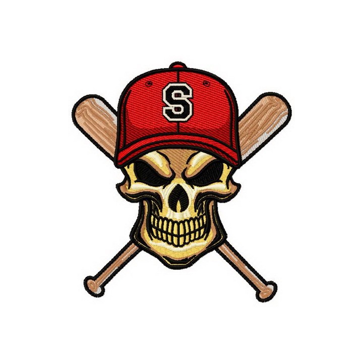 Immortal baseball player 2 embroidery design - Embroidery Design