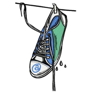 Wet gumshoes 4 embroidery design - Embroidery Design