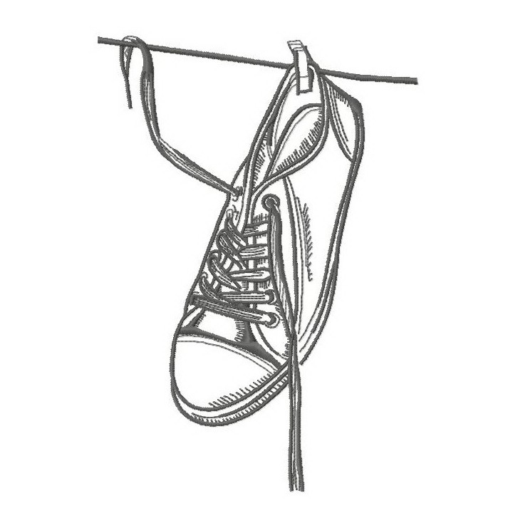 Wet gumshoes 3 embroidery design - Embroidery Design