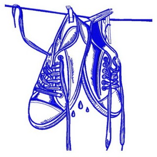 Wet gumshoes 2 embroidery design - Embroidery Design