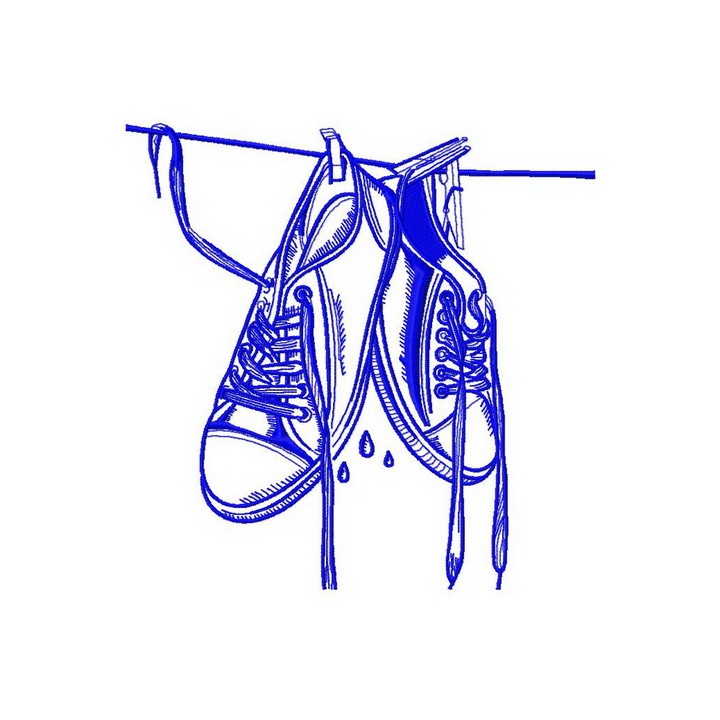 Wet gumshoes 2 embroidery design - Embroidery Design