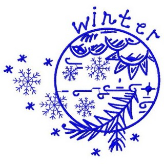 Winter 2 embroidery design - Embroidery Design