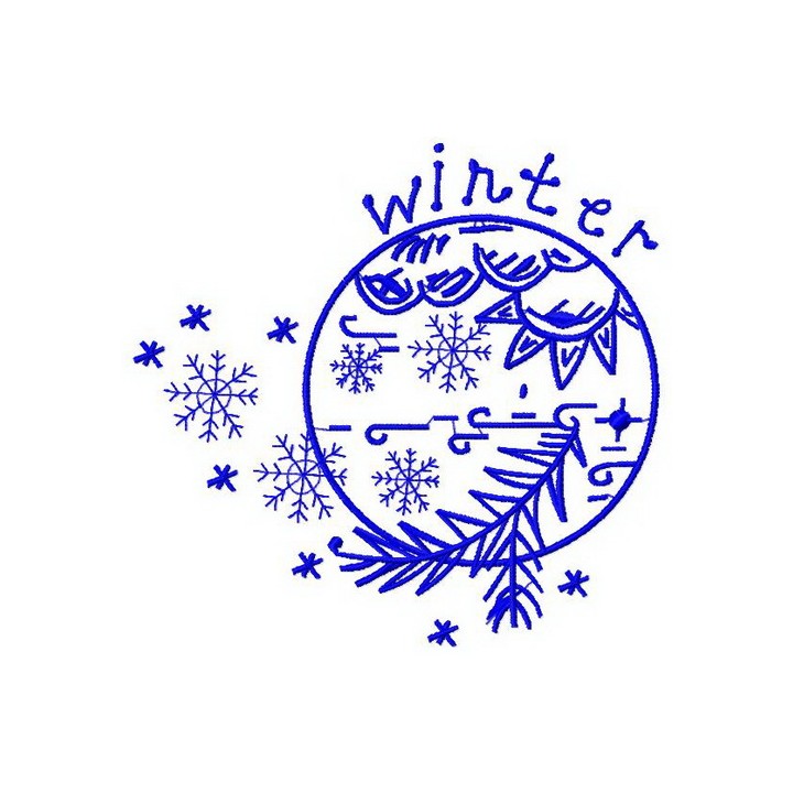 Winter 2 embroidery design - Embroidery Design
