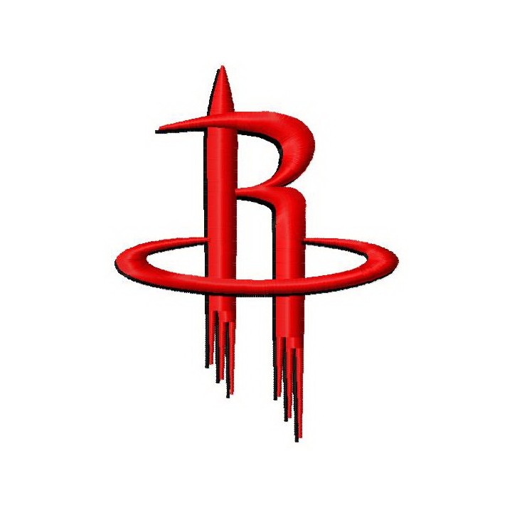 Houston Rockets logo 2 embroidery design - Embroidery Design
