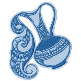 Jug of water embroidery design - Embroidery Design