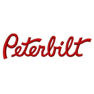 Peterbilt logo 2 embroidery design - Embroidery Design