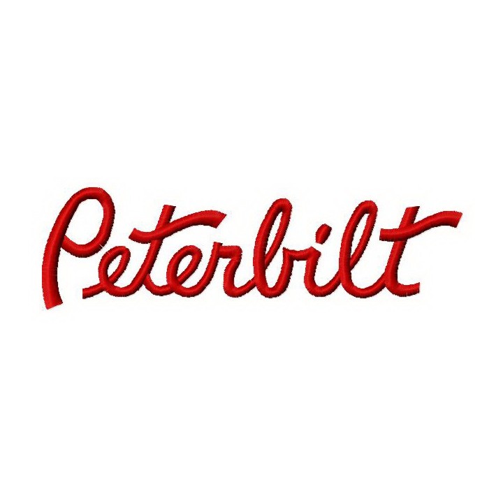 Peterbilt logo 2 embroidery design - Embroidery Design
