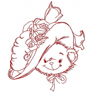 Fashion teddy bear 4 embroidery design - Embroidery Design