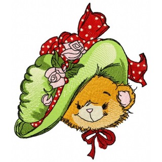 Fashion teddy bear 3 embroidery design - Embroidery Design