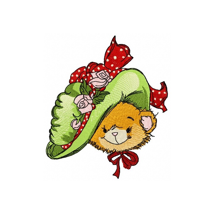 Fashion teddy bear 3 embroidery design - Embroidery Design