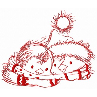 Penguin's Christmas time 4 embroidery design - Embroidery Design