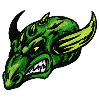 Grass dragon embroidery design - Embroidery Design