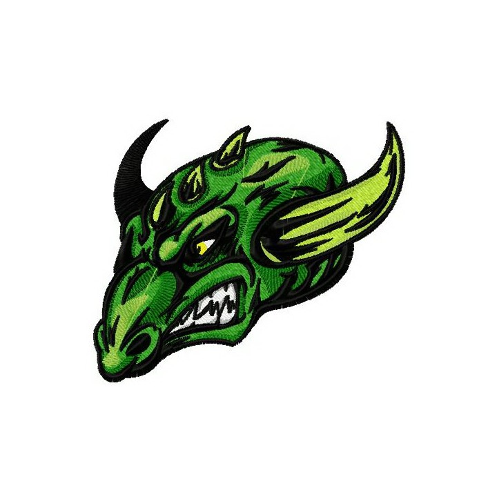 Grass dragon embroidery design - Embroidery Design