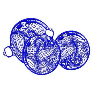 Christmas balls 3 embroidery design - Embroidery Design