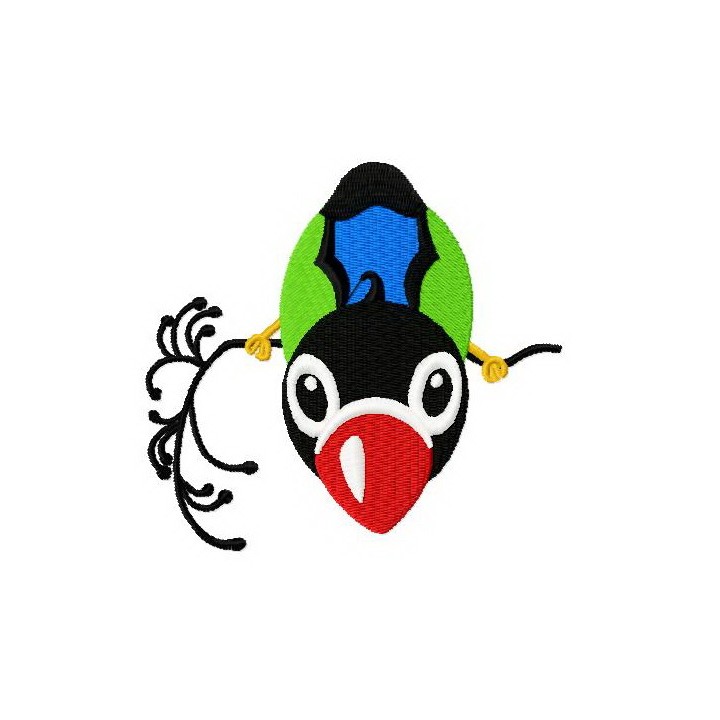 Nosy birds 2 embroidery design - Embroidery Design