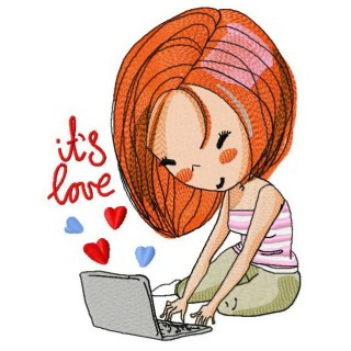 It's love 2 embroidery design - Embroidery Design