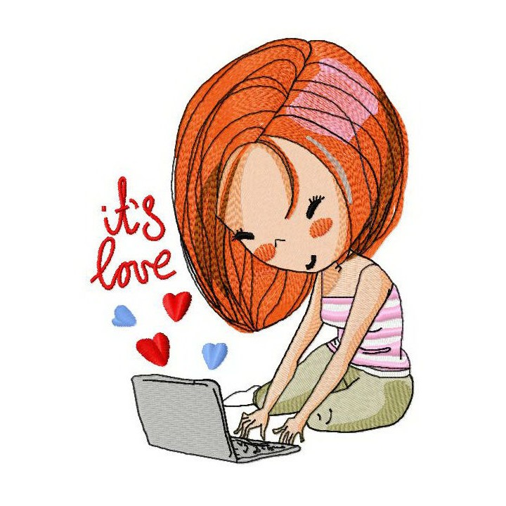 It's love 2 embroidery design - Embroidery Design