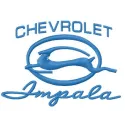 Chevrolet Impala 4 embroidery design showcasing a detailed stitched motif ideal for caps and jackets.