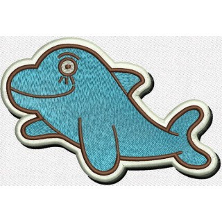 Dolphin embroidery design - Embroidery Design