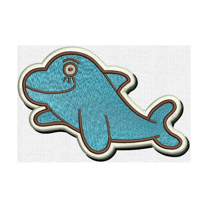 Dolphin embroidery design - Embroidery Design