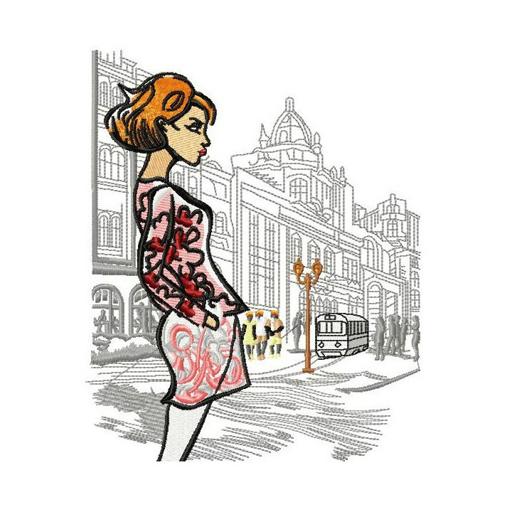 French fashion embroidery design - Embroidery Design