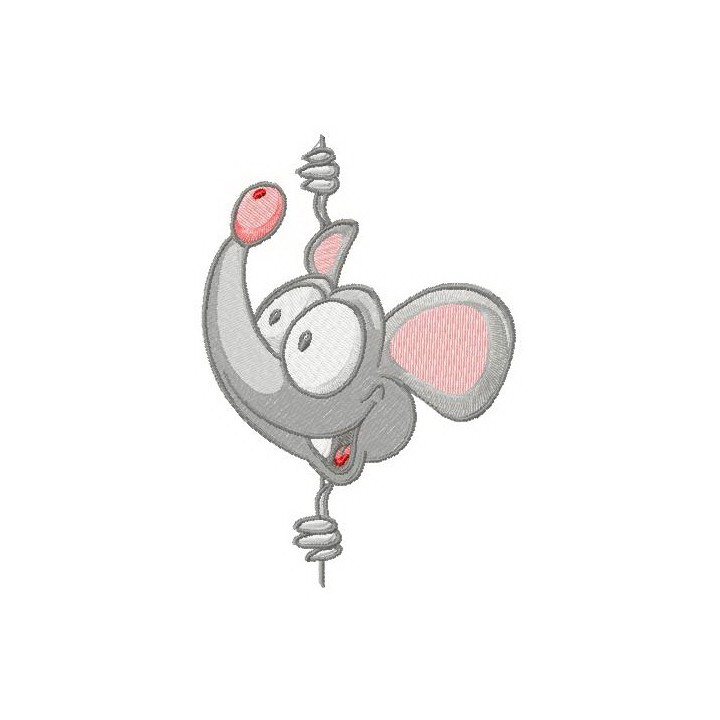 Curious mouse embroidery design - Embroidery Design