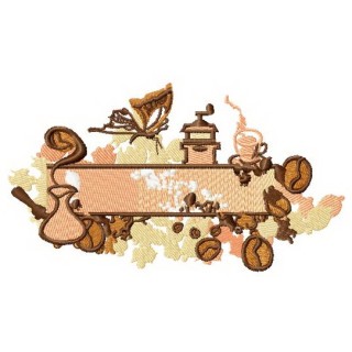 Coffee mix embroidery design - Embroidery Design