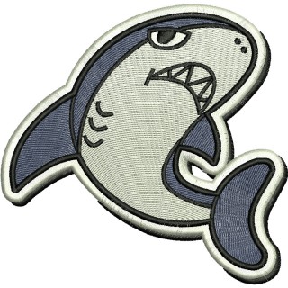 Shark embroidery design - Embroidery Design