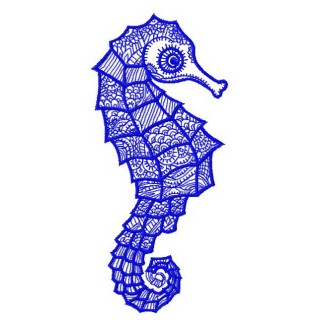 Sea horse 4 embroidery design - Embroidery Design