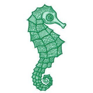 Sea horse 3 embroidery design - Embroidery Design
