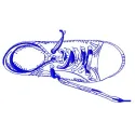 Gumshoes 5 embroidery design featuring playful sneaker motifs, ideal for spring-themed projects.