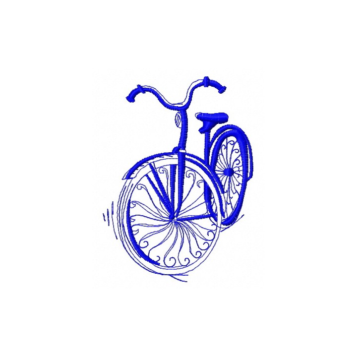 Bicycle 5 embroidery design - Embroidery Design