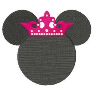 Princess Minnie embroidery design - Embroidery Design