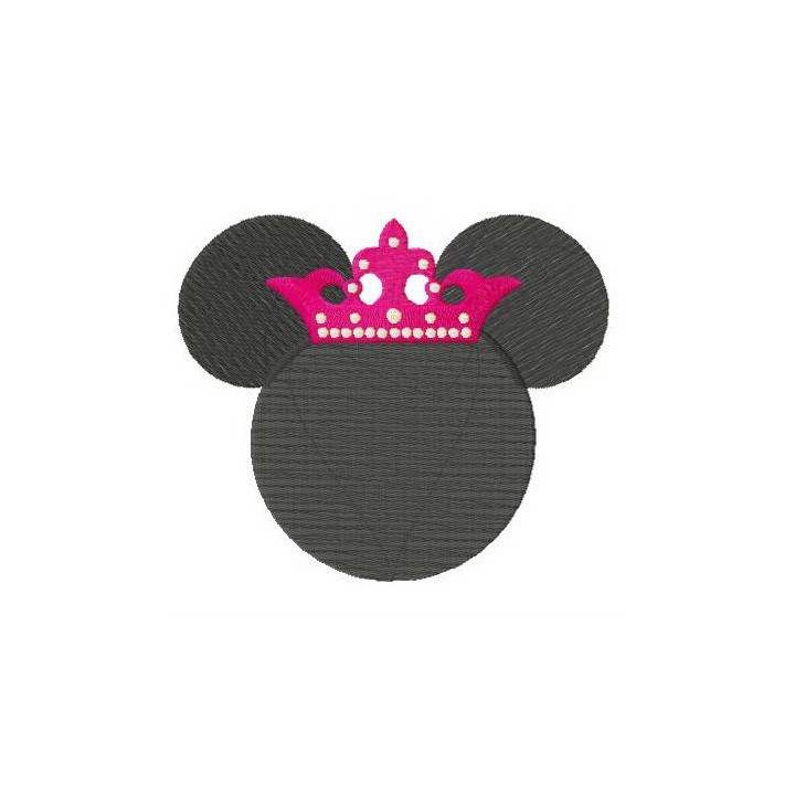 Princess Minnie embroidery design - Embroidery Design