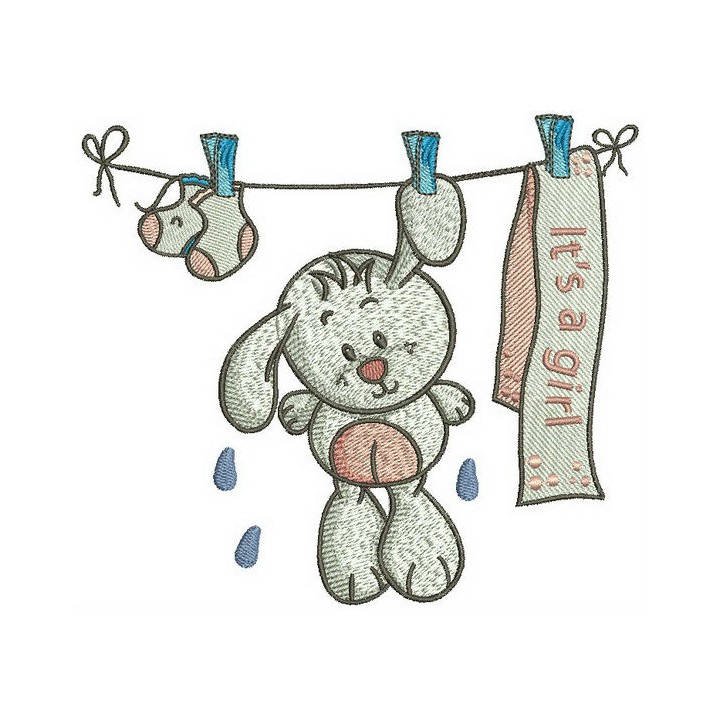 It's a girl 2 embroidery design - Embroidery Design