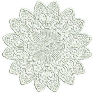 Lace doily 4 embroidery design - Embroidery Design