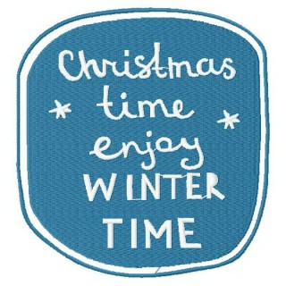 Enjoy winter time 5 embroidery design - Embroidery Design