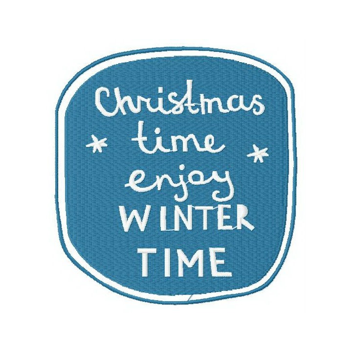 Enjoy winter time 5 embroidery design - Embroidery Design
