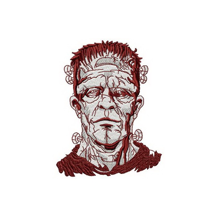 Frankenstein embroidery design - Embroidery Design