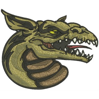 Swamp dragon embroidery design - Embroidery Design