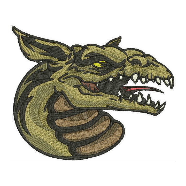 Swamp dragon embroidery design - Embroidery Design