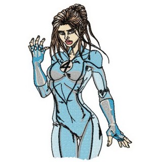 Invisible woman 2 embroidery design - Embroidery Design