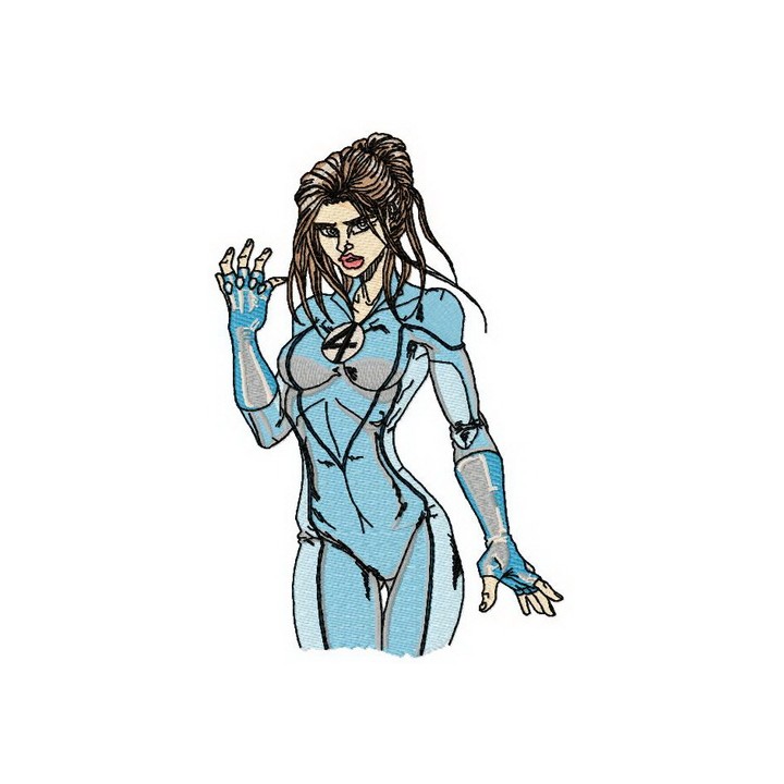Invisible woman 2 embroidery design - Embroidery Design