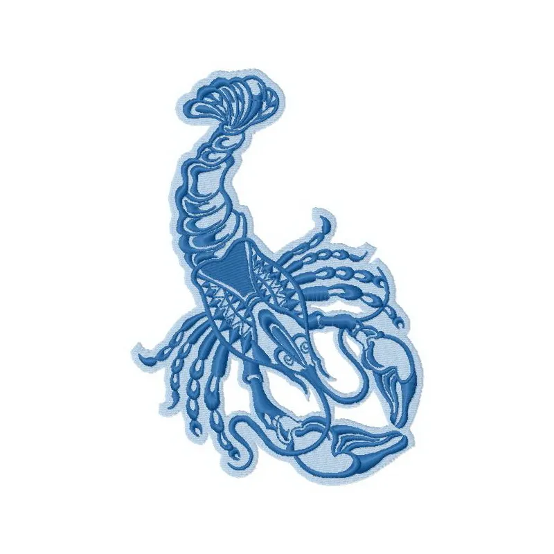 Lobster 2 embroidery design featuring a detailed sea life motif, perfect for embellishing various fabric items.