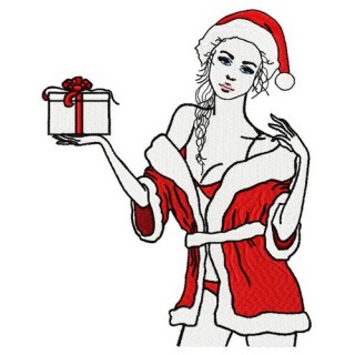 Santa's new look embroidery design - Embroidery Design