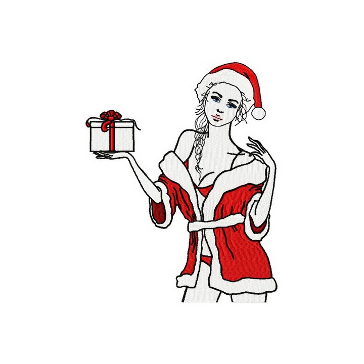 Santa's new look embroidery design - Embroidery Design