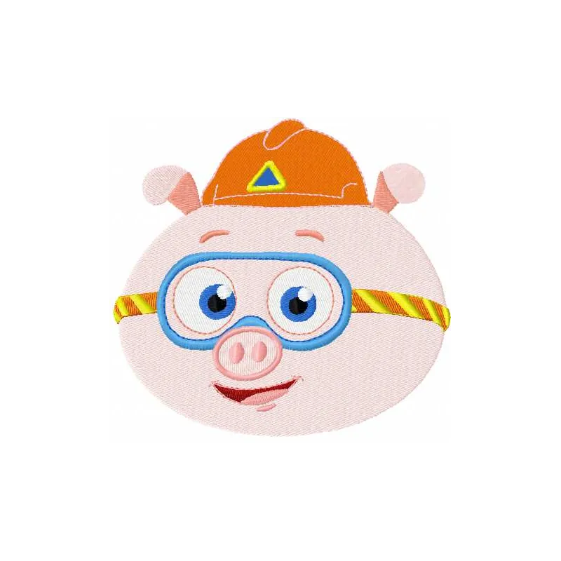 Alpha Pig 2 embroidery design featuring a playful character from Super Why, ready to embellish your projects.