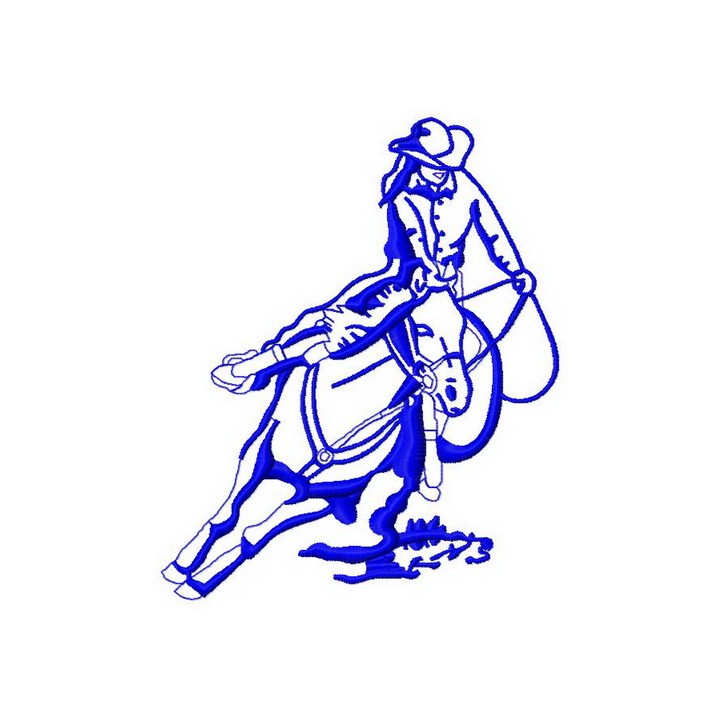 Cowboy 3 embroidery design - Embroidery Design
