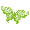 Preview of Butterfly 24 embroidery design featuring intricate stitched motifs of a butterfly.