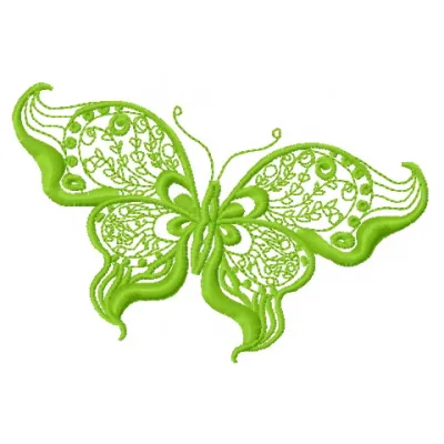 Preview of Butterfly 24 embroidery design featuring intricate stitched motifs of a butterfly.